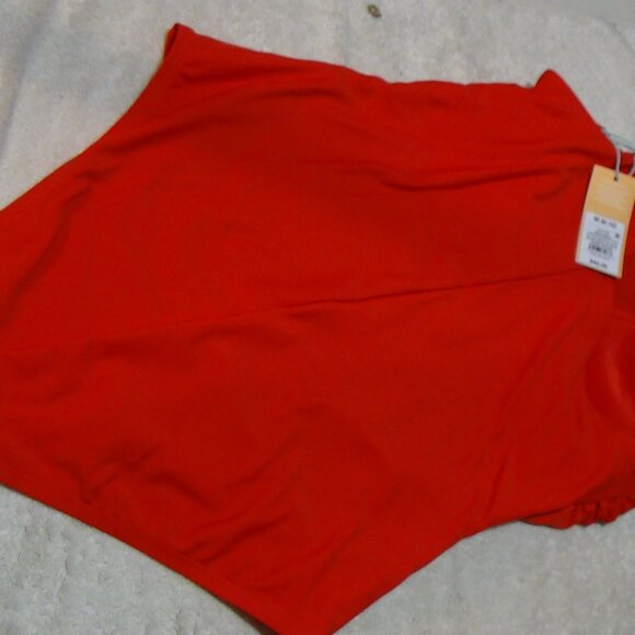 Kona Sol Women's Swimsuit Body Suit One Piece One Shoulder Tummy Control Red M - Picture 12 of 14